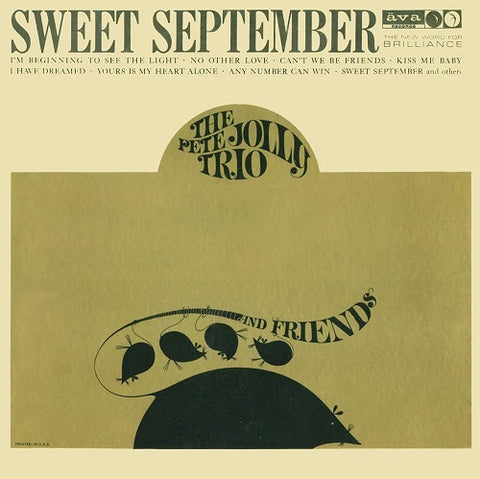 Pete Jolly Trio & Friends Sweet September And New CD