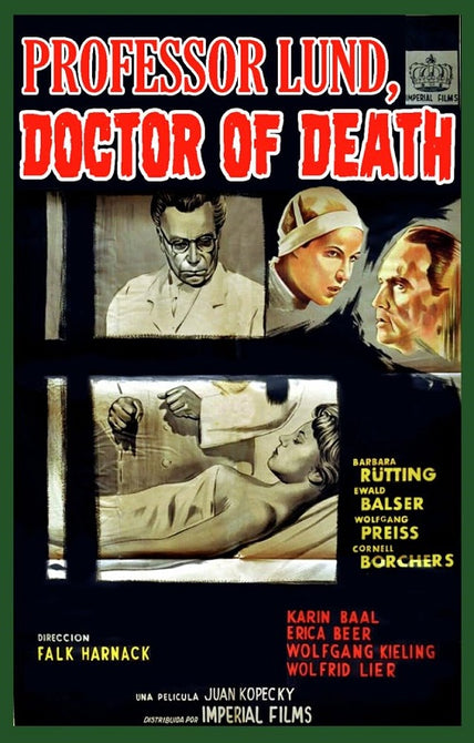 Professor Lund Doctor of Death (Wolfgang Preiss Cornell Borchers) DVD Presale