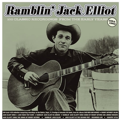 Ramblin Jack Elliot 100 Classic Recordings from the Early Years 4 Disc New CD