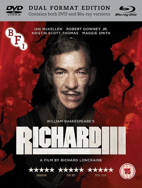 Richard III (Shakespeare Sir Ian McKellen) 3 Third Blu-ray Region B New