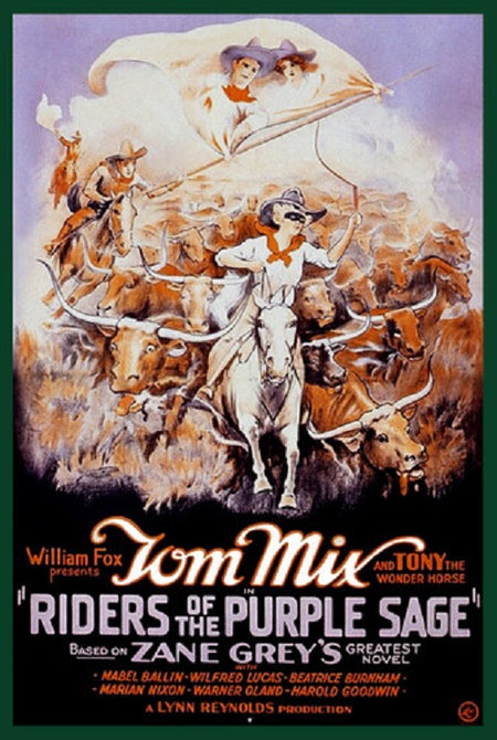 Riders Of The Purple Sage (Tom Mix Warner Oland Fred Kohler) New DVD Presale