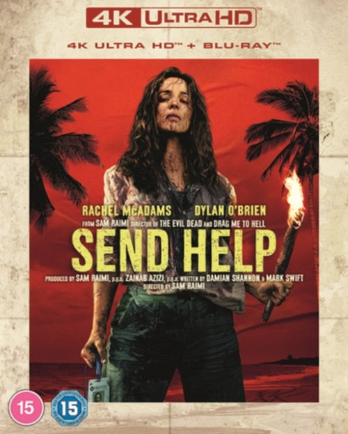 Send Help (Rachel McAdams Dylan O'Brien) 4K Ultra HD Region B Blu-ray Presale