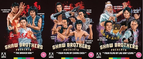 Shaw Brothres Basher Box + Four Films Chang Cheh + Lau Kar-Leung Reg B Blu-ray
