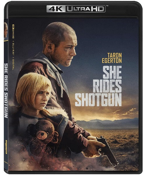 She Rides Shotgun (Rob Yang Taron Egerton) New 4K Ultra HD Blu-ray Presale