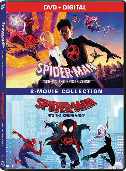 SpiderMan Across The SpiderVerse + Into The SpiderVerse New DVD + Digital