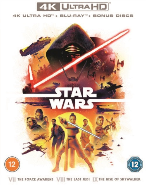 Star Wars Trilogy Episodes VII VIII IX 7 8 9 4K Ultra HD Reg B Blu-ray Presale