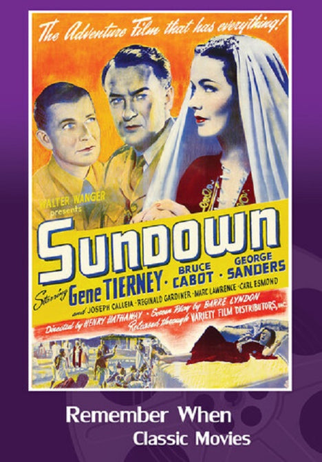 Sundown (Gene Tierney Bruce Cabot George Sanders Harry Carey) New DVD