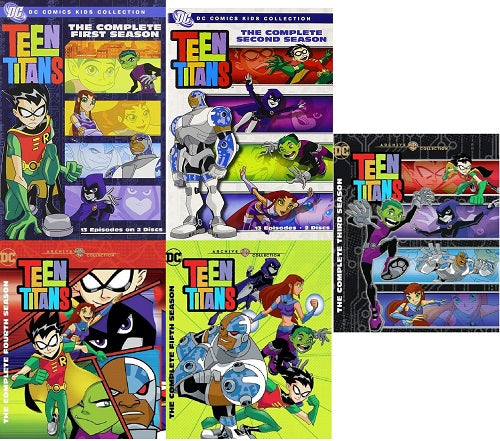 Teen Titans Season 1 2 3 4 5 The Complete Series New Region 4 DVD