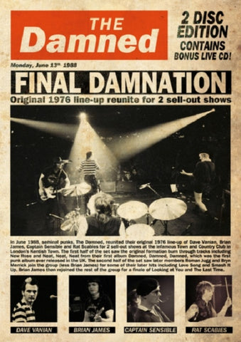 The Damned Final Damnation New DVD