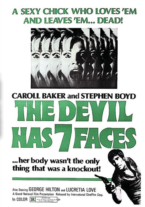 The Devil With Seven Faces (Carroll Baker George Hilton) New DVD Presale