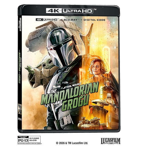 The Mandalorian and Grogu (Pedro Pascal) & New 4K Ultra HD Blu-ray Presale
