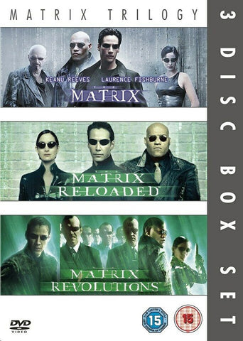 The Matrix Trilogy (The Matrix + Reloaded + Revolutions) New Region 2 DVD