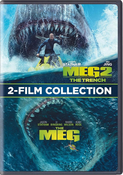 The Meg 1 2 Film Collection (Jason Statham Bingbing Li Rainn Wilson) New DVD