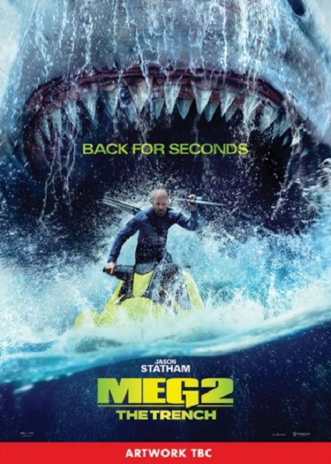 The Meg 2 (Jason Statham Sienna Guillory Cliff Curtis) Two New DVD