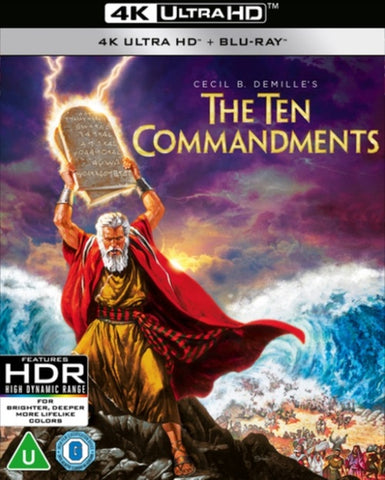 The Ten Commandments (Henry Wilcoxon) 10 New 4K Ultra HD Region 4 DVD