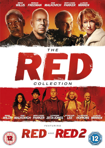 The Red Collection Red 1 + Red 2 (Bruce Willis) Region 2 New DVD (2 Discs)