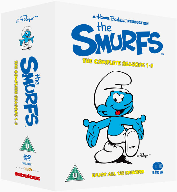 The Smurfs The Complete Seasons 1-5 Series 1 2 3 4 5 19xDiscs New Region 2 DVD