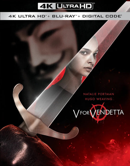 V for Vendetta (Natalie Portman Hugo Weaving) New 4K Ultra HD Region B Blu-ray