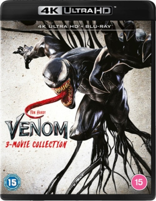 Venom 1 2 3 Movie Collection (Tom Hardy) New 4K Ultra HD Region B Blu-ray