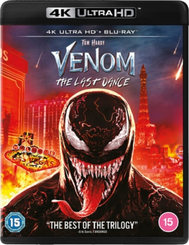 Venom The Last Dance (Tom Hardy Chiwetel Ejiofor) 4K Ultra HD Region B Blu-ray