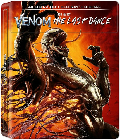 Venom The Last Dance (Tom Hardy) New 4K Ultra HD Blu-ray + Steelbook + Digital