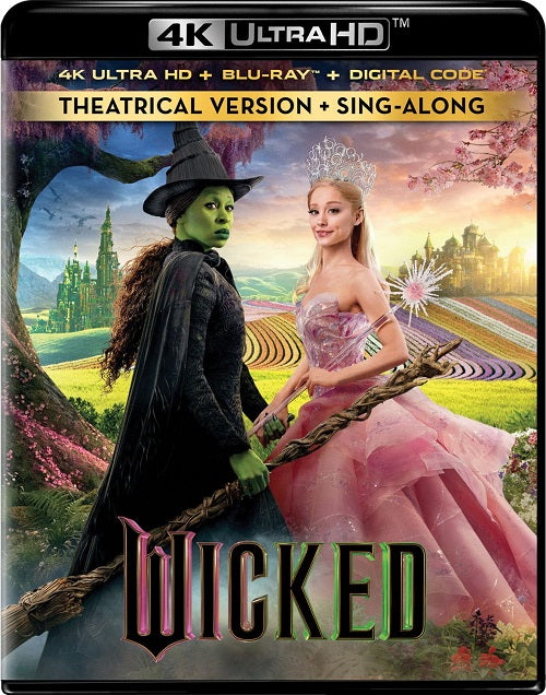 Wicked (Cynthia Erivo Ariana Grande) New 4K Ultra HD Blu-ray + Digital