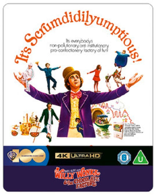 Willy Wonka and The Chocolate Factory Limited Edition 4K Ultra HD Reg B Blu-ray