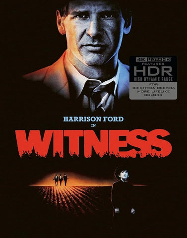 Witness (Harrison Ford Kelly McGillis Lukas Haas) New 4K Ultra HD Blu-ray