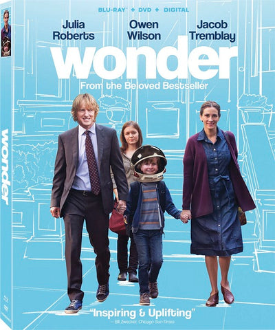 Wonder (Julia Roberts Owen Wilson Jacob Tremblay) New Blu-ray + DVD