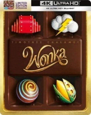 Wonka (Timothee Chalamet) Limited Edition 4K Ultra HD Blu-ray + Steelbook