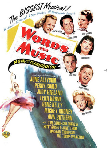 Words and Music (Perry Como Mickey Rooney Emory Parnell) & New DVD Presale