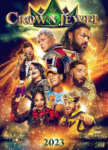 WWE Crown Jewel 2023 (Roman Reigns LA Knight Seth Rollins) New DVD