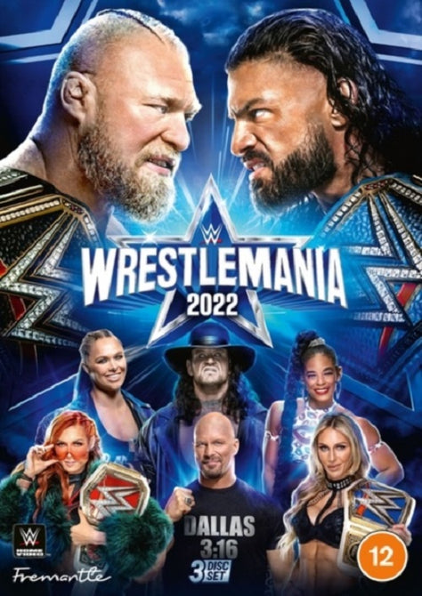 WWE Wrestlemania 38 (Roman Reigns Brock Lesnar Steve Austin) Thirty Eight DVD