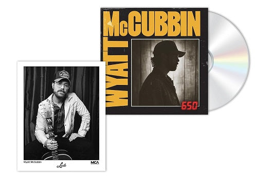 Wyatt McCubbin 650 Star Signed New CD Presale