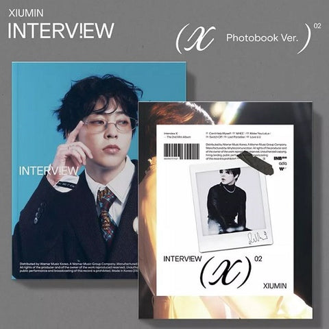 XIUMIN Interview X Photobook Random Cover Version New CD + Photo Book + Photo