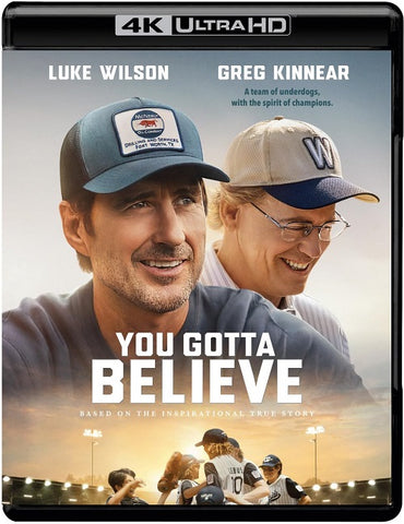 You Gotta Believe (Luke Wilson Greg Kinnear Sarah Gadon) 4K Ultra HD Blu-ray