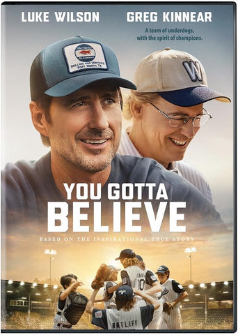 You Gotta Believe (Luke Wilson Greg Kinnear Sarah Gadon Molly Parker) New DVD