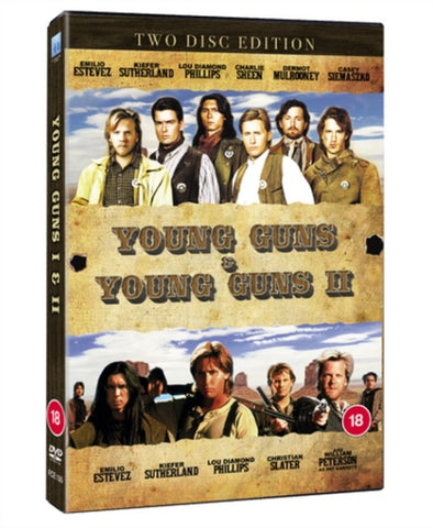 Young Guns I II (Emilio Estevez Lou Diamond Phillips) 1 2 One Two New DVD