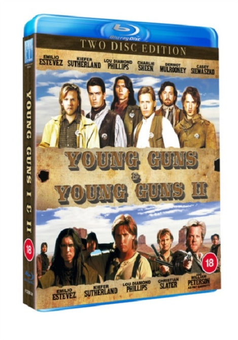 Young Guns I + II (Emilio Estevez ) 1 + 2 One Two Reg B Blu-ray