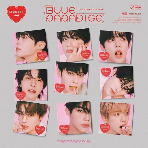 Zerobaseone Blue Paradise CD + Booklet + Sticker + Photo + Photo Card Presale