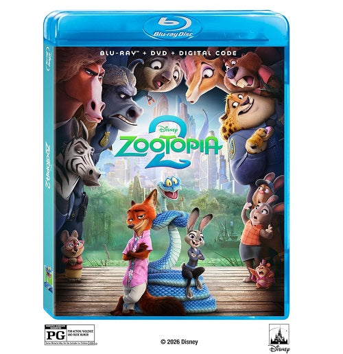 Zootopia 2 (Ginnifer Goodwin) Two New Blu-ray + DVD + Digital Presale