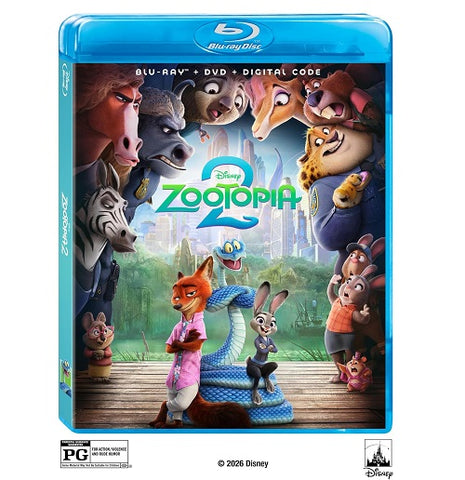 Zootopia 2 (Ginnifer Goodwin) Two New Blu-ray + DVD + Digital Presale