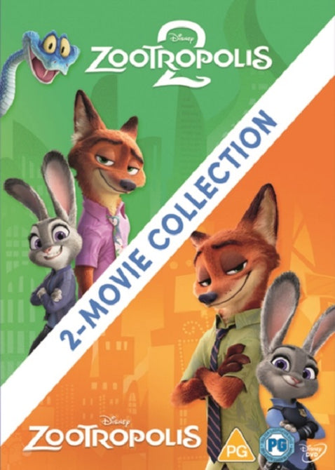 Zootropolis 1 + 2 Aka Zootopia 1 + 2 movie Collection New DVD Presale