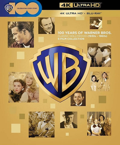 100 Years of Warner Bros Classic Hollywood 1930s 1950s 5 Film Collection Blu-ray