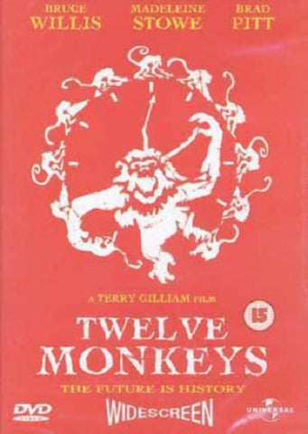 12 Monkeys (Bruce Willis Madeleine Stowe Brad Pitt) Twelve New Region 4 DVD