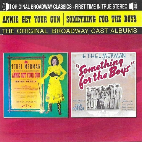 Annie Get Your Gun And Something For The Boys Ethel Merman Original Cast New CD