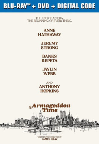 Armageddon Time (Anne Hathaway Jeremy Strong) New Blu-ray + DVD + Digital