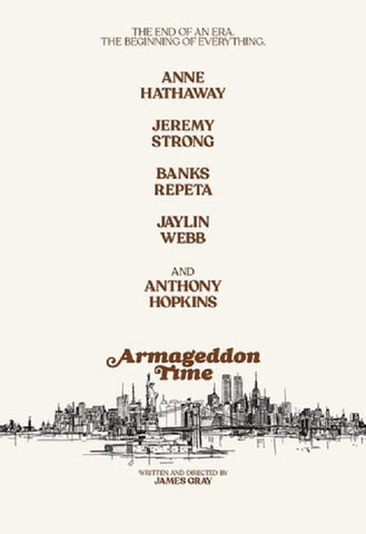 Armageddon Time (Anne Hathaway Jeremy Strong Anthony Hopkins) New DVD