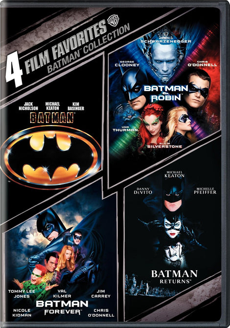 Batman Collection Batman + Returns + Forever +Batman and Robin Region 1 DVD