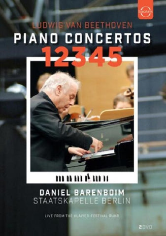 Beethoven Piano Concertos 1 2 3 4 5 Staatskapelle Berlin (Barenboim) New DVD